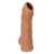 Телесная насадка с пупырышками и открытой головкой Nude Sleeve L - 14 см. - KOKOS - в Курске купить с доставкой