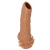 Телесная насадка с усиками и открытой головкой Nude Sleeve L - 14 см. - KOKOS - в Курске купить с доставкой