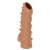 Телесная насадка с шипами и открытой головкой Nude Sleeve L - 14 см. - KOKOS - в Курске купить с доставкой