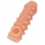 Телесная закрытая насадка с шариками Cock Sleeve Size S - 13,8 см. - KOKOS - в Курске купить с доставкой