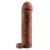 Коричневая насадка с кольцом Perfect 2 Extension with Ball Strap - 19 см. - Pipedream - в Курске купить с доставкой
