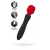 Черно-красный двусторонний вибромассажер Black Red - 21 см. - ToyFa купить в Курске с доставкой в Orgasmix.ru Черно-красный двусторонний вибромассажер Black Red - 21 см. - ToyFa
