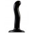 Черный фаллоимитатор-насадка Strap-On-Me P G spot Dildo size S - 16,4 см. - Strap-on-me - купить с доставкой в Курске