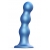 Голубая насадка Strap-On-Me Dildo Plug Balls size L - Strap-on-me - купить с доставкой в Курске