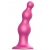Розовая насадка Strap-On-Me Dildo Plug Beads size L - Strap-on-me - купить с доставкой в Курске