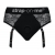 Черные трусики для насадок Diva Lingerie Harness - size L - Strap-on-me - купить с доставкой в Курске