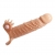 Телесная удлиняющая вибронасадка Penis Sleeve Connor - 17 см. - Baile - в Курске купить с доставкой
