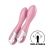 Розовый вибромассажер с функцией расширения Air Pump Vibrator 2 - 20,9 см. - Satisfyer