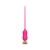 Розовый тонкий стимулятор Nipple Vibrator - 23 см. - I-MOON - купить с доставкой в Курске