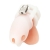 Белая клетка для пениса Silicone Small 2 in Cock Cage With Ball Divider - BlueLine - купить с доставкой в Курске