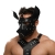 Черная кожаная маска «Собака» - Crazy Handmade - купить с доставкой в Курске