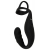 Черное эрекционное кольцо со стимуляцией промежности и анальной пробкой Cock Ring with RC Prostate Plug - Orion - в Курске купить с доставкой