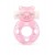 Розовое эрекционное виброкольцо в форме мишки - 1137 - в Курске купить с доставкой