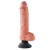 Телесный вибромассажер 10  Vibrating Cock with Balls - 25,4 см. - Pipedream