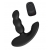 Черный силиконовый стимулятор простаты Levett Nitoc с пультом ДУ - Levett - в Курске купить с доставкой