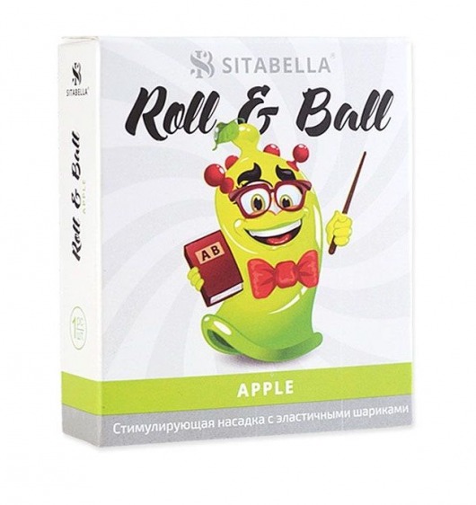 Стимулирующий презерватив-насадка Roll   Ball Apple - Sitabella - купить с доставкой в Курске