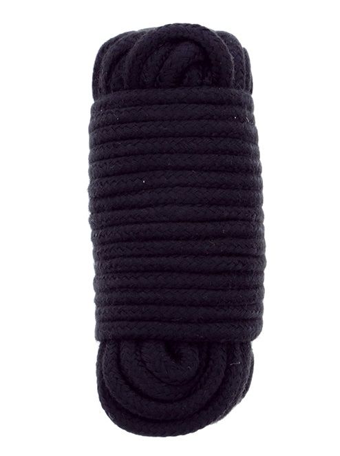 Черная веревка для связывания BONDX LOVE ROPE - 10 м. - Dream Toys - купить с доставкой в Курске