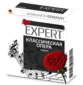 Гладкие презервативы Expert  Классическая опера  - 3 шт. - Expert - купить с доставкой в Курске