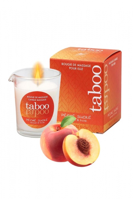 Массажное аромамасло с афродизиаками для женщин RUF Taboo Peche sucre - 60 гр. - RUF - купить с доставкой в Курске