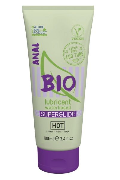 Интимный увлажняющий анальный гель BIO SuperGlide - 100 мл. - HOT - купить с доставкой в Курске