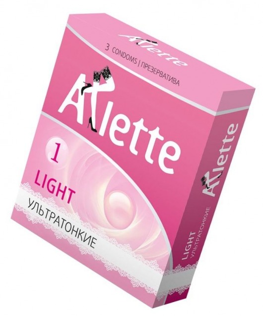 Ультратонкие презервативы Arlette Light - 3 шт. - Arlette - купить с доставкой в Курске