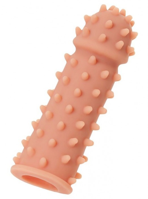 Телесная реалистичная насадка KOKOS Extreme Sleeve 03 с дополнительной стимуляцией - 12,7 см. - KOKOS - в Курске купить с доставкой