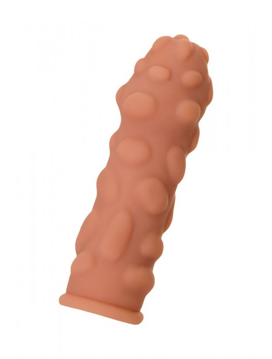 Телесная реалистичная насадка KOKOS Extreme Sleeve 11 с дополнительной стимуляцией - 12,7 см. - KOKOS - в Курске купить с доставкой