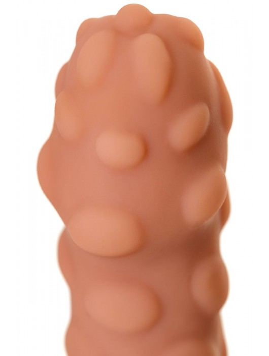 Телесная реалистичная насадка KOKOS Extreme Sleeve 11 с дополнительной стимуляцией - 12,7 см. - KOKOS - в Курске купить с доставкой