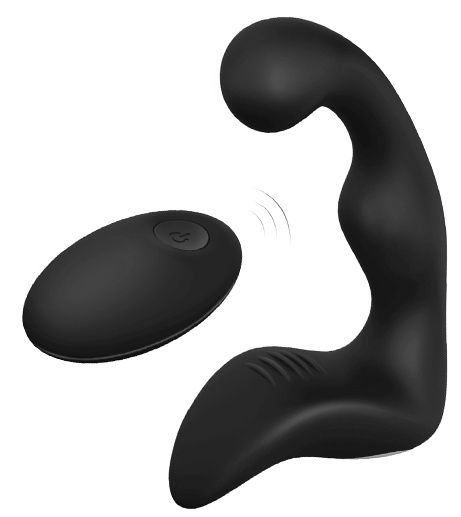 Черный вибромассажер простаты REMOTE BOOTY PLEASER - Dream Toys - в Курске купить с доставкой