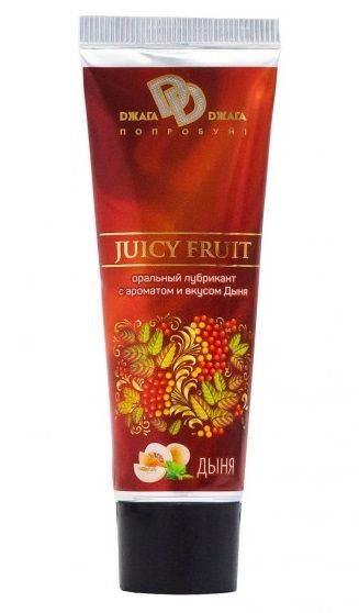 Интимный съедобный лубрикант JUICY FRUIT с ароматом дыни - 30 мл. - БиоМед - купить с доставкой в Курске