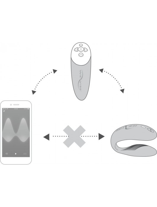 Розовый вибратор для пар We-Vibe Chorus - We-vibe