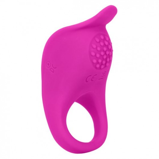 Ярко-розовое эрекционное виброкольцо Silicone Rechargeable Teasing Enhancer - California Exotic Novelties - в Курске купить с доставкой