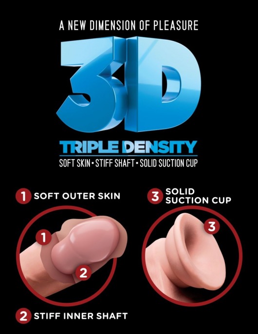 Телесный фаллоимитатор на присоске 9  Triple Density Cock with Balls - 24,1 см. - Pipedream купить с доставкой в интернет-магазине Orgasmix в Курске Телесный фаллоимитатор на присоске 9  Triple Density Cock with Balls - 24,1 см. - Pipedream
