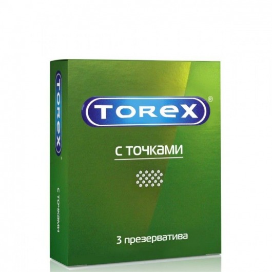 Текстурированные презервативы Torex  С точками  - 3 шт. - Torex - купить с доставкой в Курске