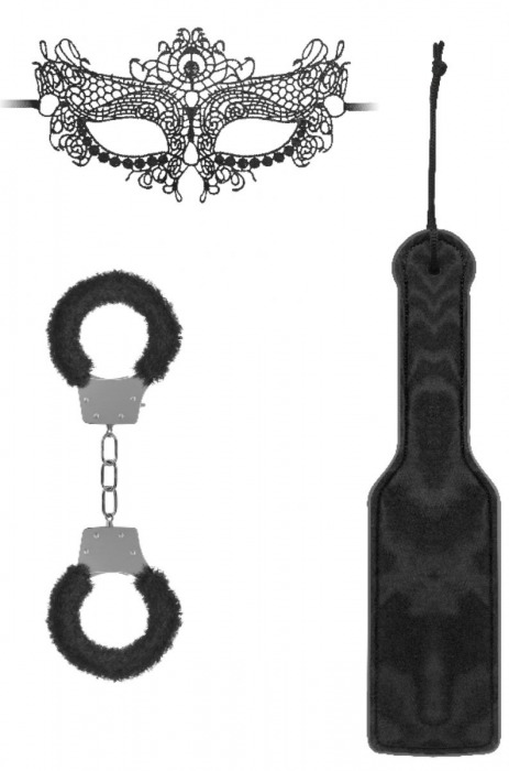 Черный игровой набор Introductory Bondage Kit №4 - Shots Media BV - купить с доставкой в Курске