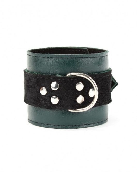 Изумрудные наручники Ladys Arsenal на карабинах - БДСМ Арсенал - купить с доставкой в Курске