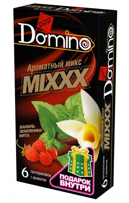 Ароматизированные презервативы DOMINO  Ароматный микс  - 6 шт. - Domino - купить с доставкой в Курске