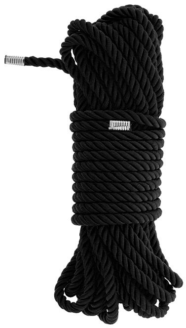 Черная веревка для бондажа BONDAGE ROPE - 10 м. - Dream Toys - купить с доставкой в Курске