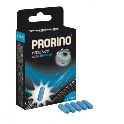 БАД для мужчин ero black line PRORINO Potency Caps for men - 5 капсул - Ero - купить с доставкой в Курске