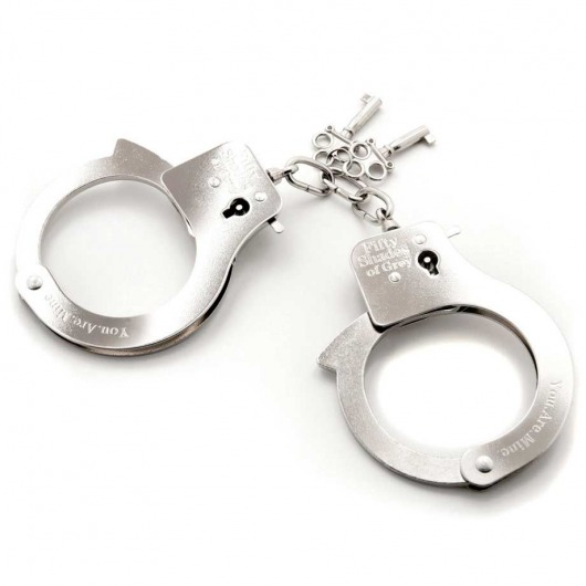 Металлические наручники Metal Handcuffs - Fifty Shades of Grey - купить с доставкой в Курске