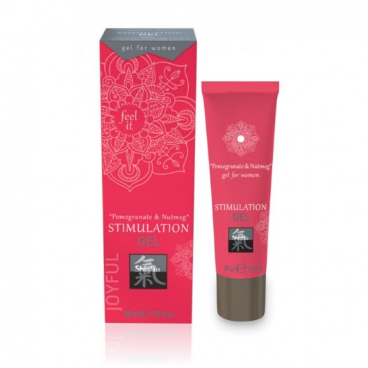 Возбуждающий интимный гель для двоих STIMULATION GEL Pomegranate   Nutmeg - 30 мл. - Shiatsu - купить с доставкой в Курске