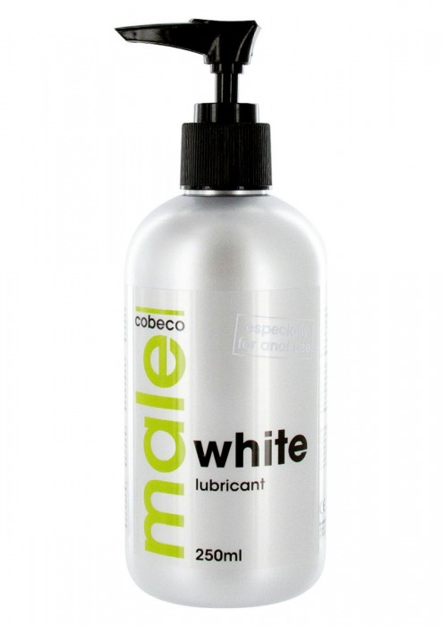 Анальная смазка на водной основе MALE Cobeco White Lubricant - 250 мл. - Cobeco - купить с доставкой в Курске