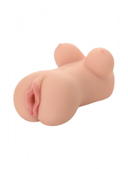 Телесный вибромастурбатор-вагина Clara OnaHole с имитацией груди - KOKOS - в Курске купить с доставкой