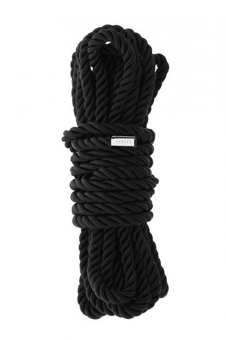 Черная веревка для шибари DELUXE BONDAGE ROPE - 5 м. - Dream Toys - купить с доставкой в Курске