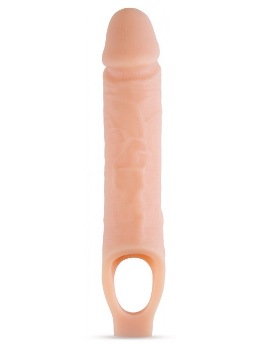 Телесный реалистичный фаллоудлинитель 10 Inch Silicone Cock Sheath Penis Extender - 25,4 см. - Blush Novelties - в Курске купить с доставкой