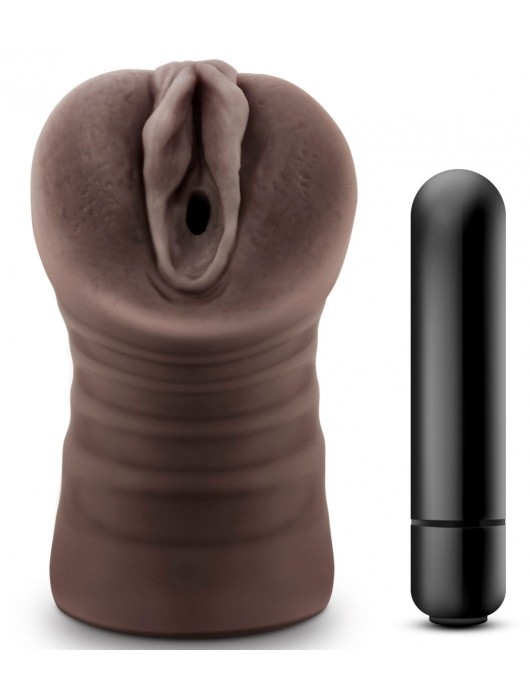 Коричневый мастурбатор-вагина Hot Chocolate Brianna - Blush Novelties - в Курске купить с доставкой