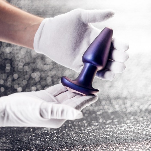 Фиолетовая анальная вибропробка Meteoroid с пультом - 13,9 см. - ONE DC B.V.