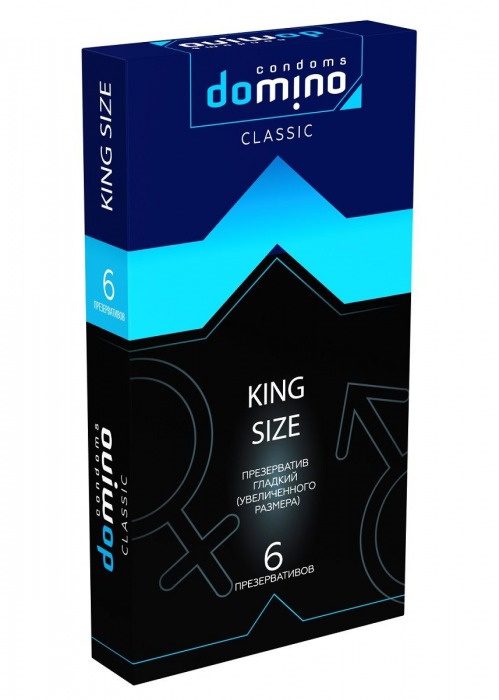 Презервативы увеличенного размера DOMINO Classic King size - 6 шт. - Domino - купить с доставкой в Курске