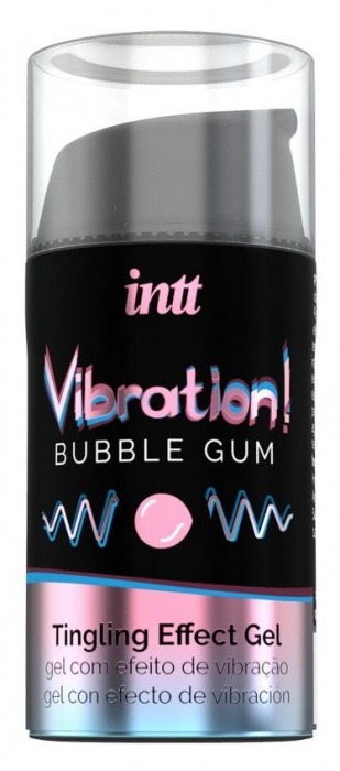 Жидкий интимный гель с эффектом вибрации Vibration! Bubble Gum - 15 мл. - INTT - купить с доставкой в Курске