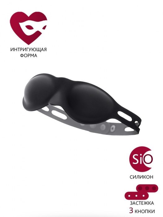 Черная плотная силиконовая маска - ToyFa - купить с доставкой в Курске